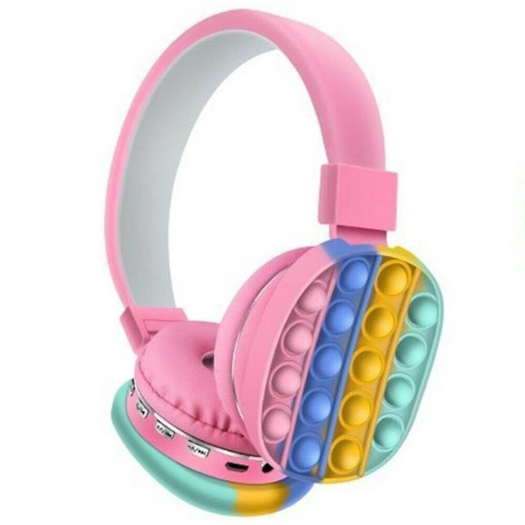 Pop It Headphones For Kids Toy Fidget Wireless Headphones - Picture 3 of 6